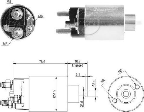 ERA ZM3795 - Interruptor magnético, estárter www.parts5.com