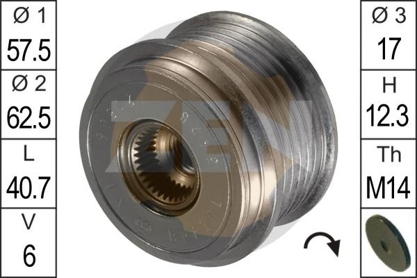 ERA ZN5428 - Pulley, alternator, freewheel clutch www.parts5.com