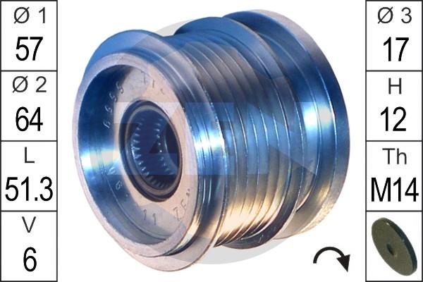 ERA ZN5559 - Pulley, alternator, freewheel clutch www.parts5.com