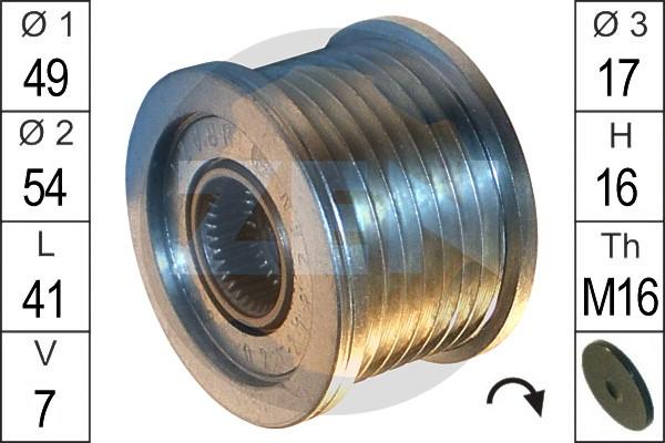 ERA ZN5562 - Pulley, alternator, freewheel clutch www.parts5.com