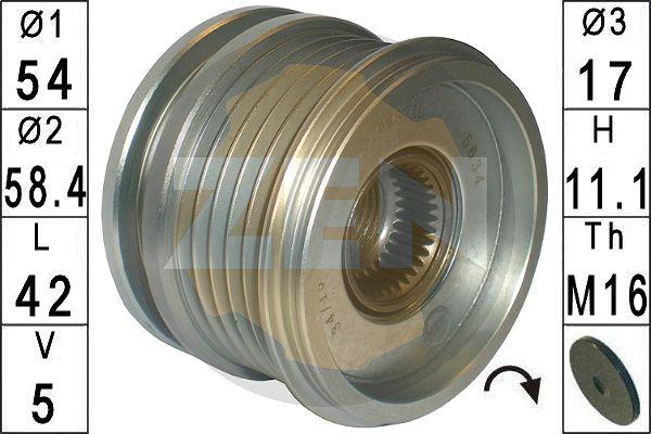 ERA ZN5634 - Hihnapyörä, laturi www.parts5.com