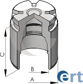 ERT 150523-C - Piston, etrier frana www.parts5.com