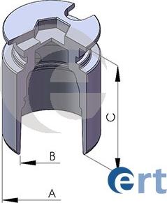 ERT 150198-C - Πιστόνι, δαγκάνα φρένων www.parts5.com