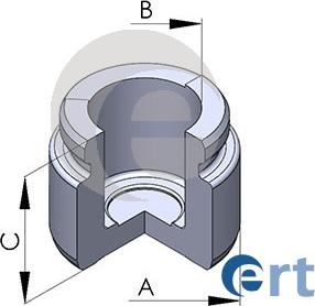 ERT 150675-C - Поршень, корпус скобы тормоза www.parts5.com