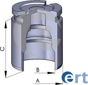 ERT 150220-C - Émbolo, pinza del freno www.parts5.com