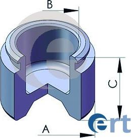 ERT 150223-C - Tłoczek, zacisk hamulca www.parts5.com