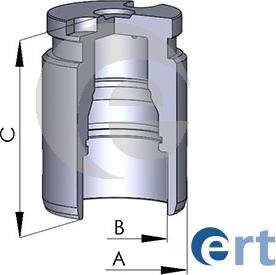 ERT 151163-C - Émbolo, pinza del freno www.parts5.com