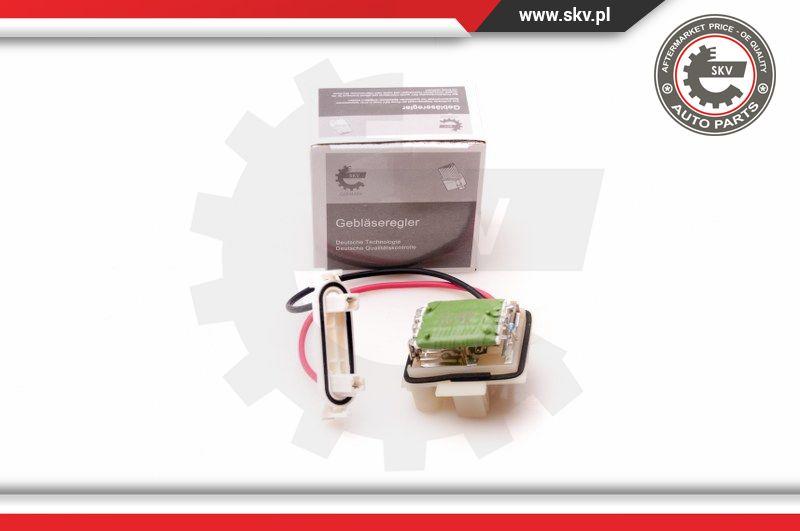 Esen SKV 94SKV058 - Resistor, interior blower www.parts5.com