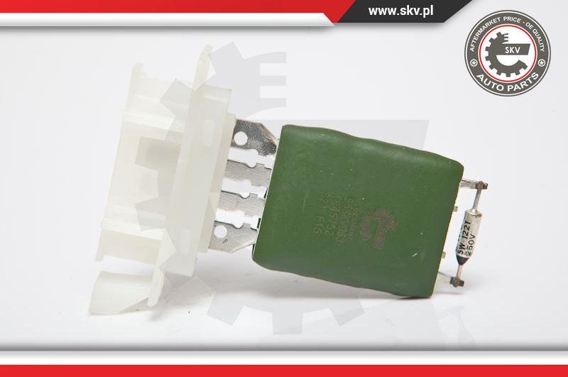 Esen SKV 95SKV063 - Resistor, interior blower www.parts5.com