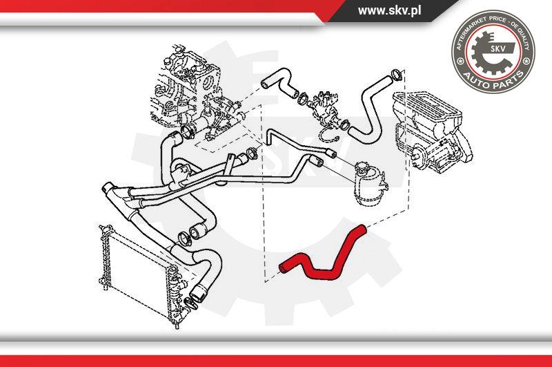 Esen SKV 43SKV801 - Hose, heat exchange heating www.parts5.com