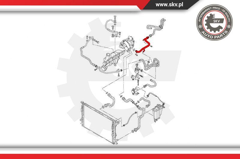 Esen SKV 43SKV777 - Coolant Tube www.parts5.com