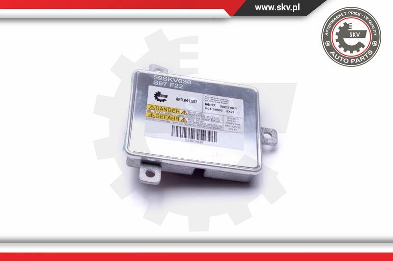 Esen SKV 59SKV036 - Control Unit, lights www.parts5.com