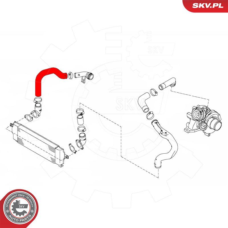 Esen SKV 54SKV026 - Charger Intake Air Hose parts5.com