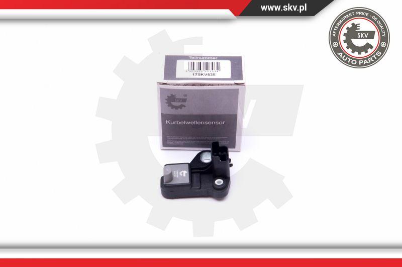 Esen SKV 17SKV538 - Датчик импульсов, коленвал www.parts5.com