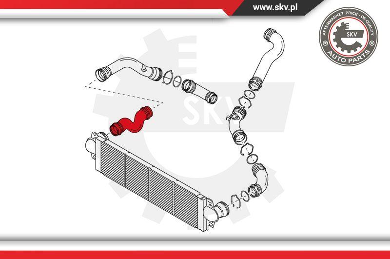 Esen SKV 24SKV015 - Charger Intake Air Hose www.parts5.com