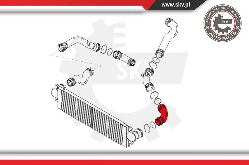 Esen SKV 24SKV016 - Charger Intake Air Hose www.parts5.com