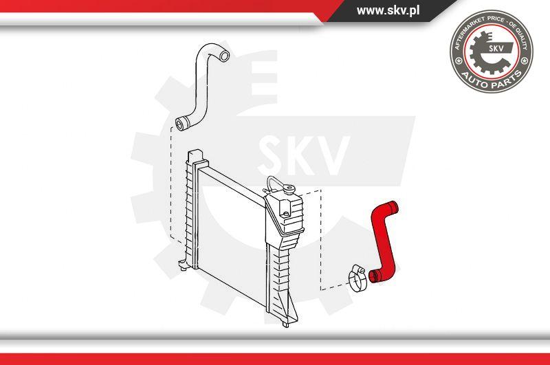 Esen SKV 24SKV343 - Tubería de radiador www.parts5.com