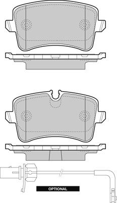 VW 4H0615231 - Тормозные колодки, дисковые, комплект www.parts5.com