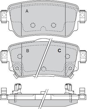 HITEC H 1971 - Brake Pad Set, disc brake www.parts5.com