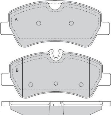 KRAFT AUTOMOTIVE 6002155 - Brake Pad Set, disc brake www.parts5.com