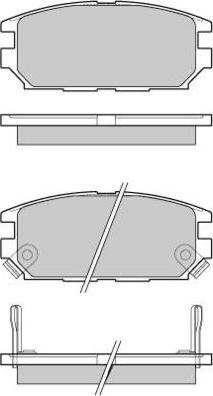 AISIN SS804-S - Brake Pad Set, disc brake parts5.com