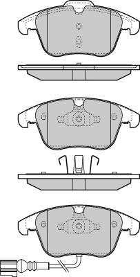 VW 5N0698151D - Комплект спирачно феродо, дискови спирачки www.parts5.com