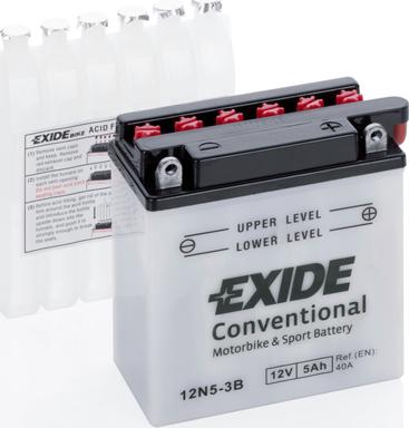 Exide 12N5-3B - Starter Battery www.parts5.com