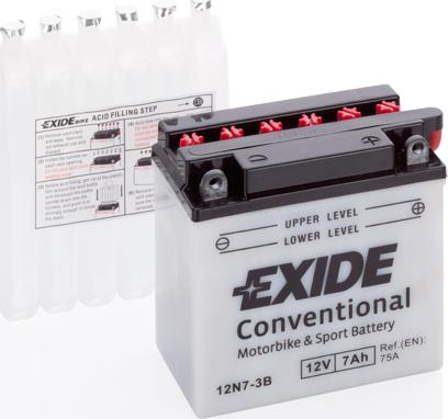 Exide 12N7-3B - Starter Battery www.parts5.com