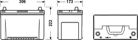 Exide EA954 - Batterie de démarrage www.parts5.com