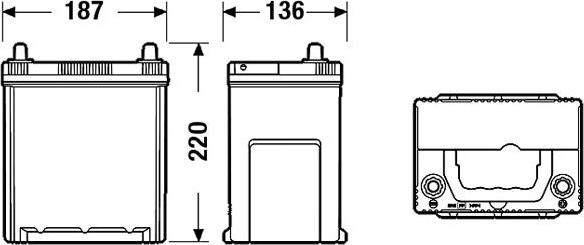 Exide EA406 - Starter Battery www.parts5.com