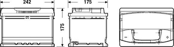 Exide EA612 - Żtartovacia batéria www.parts5.com