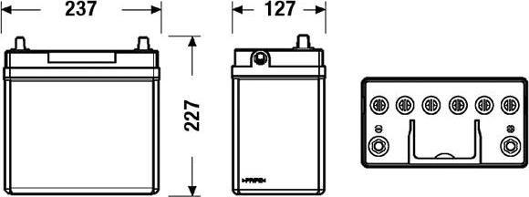 Exide EB456 - Starter Battery www.parts5.com