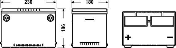 Exide EB558 - Baterie de pornire www.parts5.com