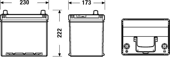 Exide EB605 - Startovací baterie www.parts5.com