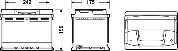 Exide EB620 - Startovací baterie www.parts5.com