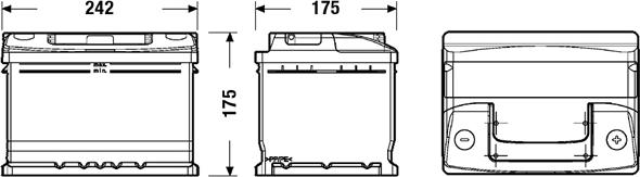 Exide EC542 - Batería de arranque www.parts5.com