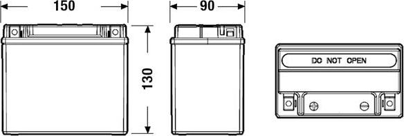 Exide EK111 - Starterbatterie www.parts5.com