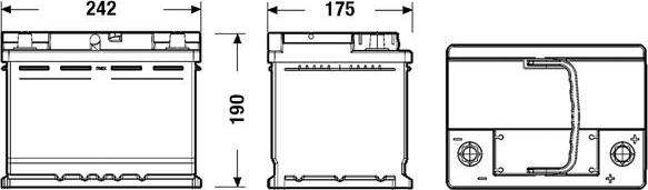 Exide EL600 - Indító akkumulátor www.parts5.com