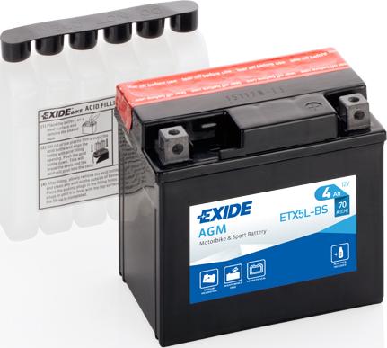 Exide ETX5L-BS - Akumulator za startovanje www.parts5.com