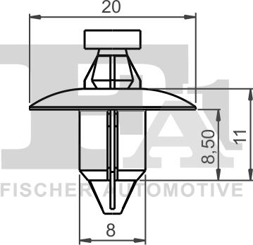 FA1 55-30001.10 - Clip, trim / protective strip www.parts5.com