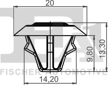 FA1 14-10005.5 - Зажим, молдинг / защитная накладка www.parts5.com