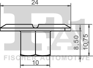 FA1 10-10006.10 - Κλιπ, διακοσμητική / προστατευτική λωρίδα www.parts5.com