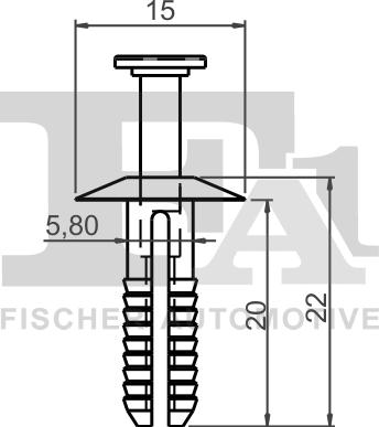 FA1 10-20009.5 - Clip, parachoques www.parts5.com