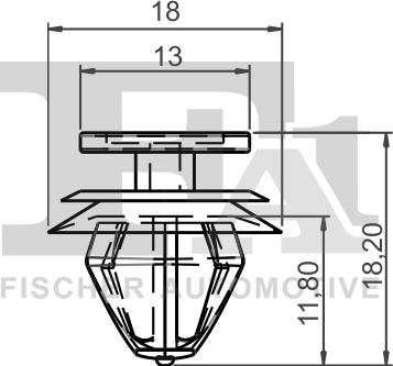 FA1 11-40045.10 - Clip, listwa ochronna www.parts5.com