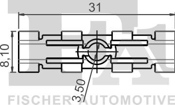 FA1 11-40057.5 - Clip, trim / protective strip www.parts5.com