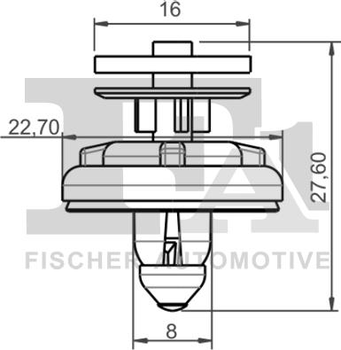 FA1 11-40023.10 - Clip, listón parts5.com