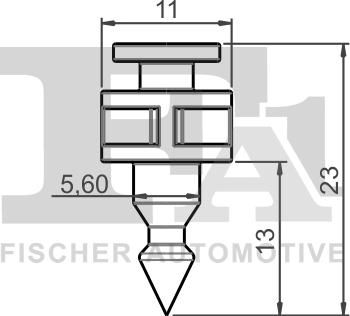 FA1 11-40123.10 - Clip, trim / protective strip www.parts5.com