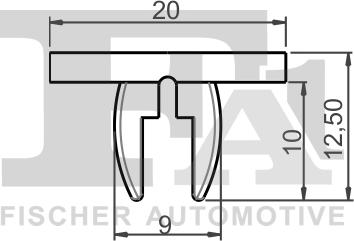 FA1 11-60009.10 - Clip, trim / protective strip www.parts5.com