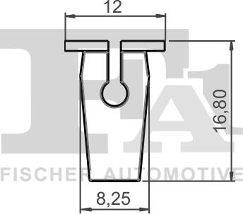 FA1 11-60022.10 - Clip, trim / protective strip parts5.com