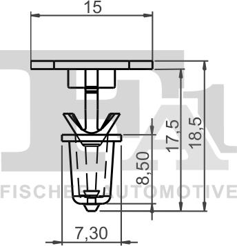 FA1 11-10012.10 - Clip, trim / protective strip www.parts5.com